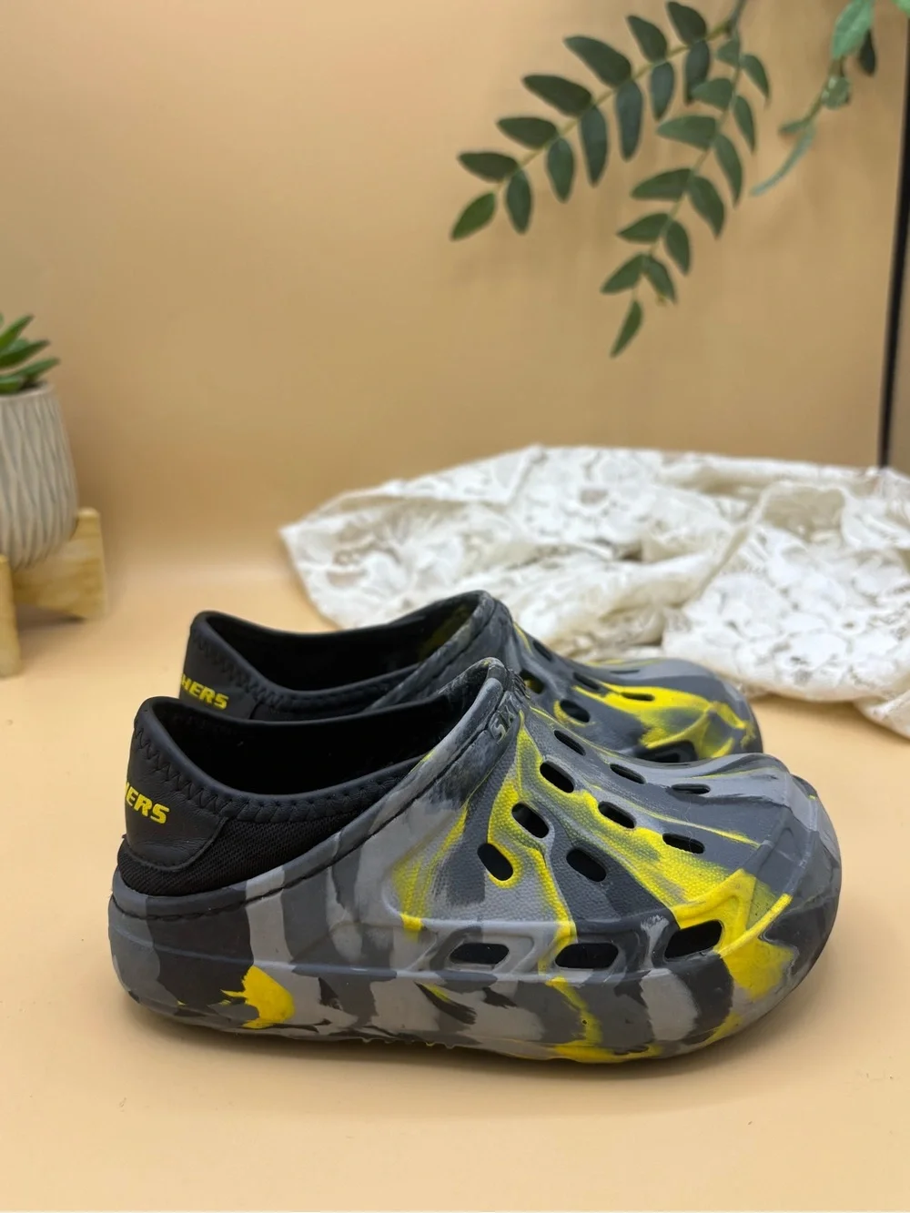 Skechers Foamies Guzman Steps Camo Water Shoes Toddler Size 9